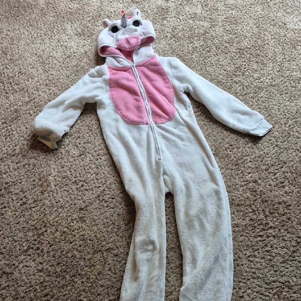 The Children's Place Unicorn Pajama - White and Pink
